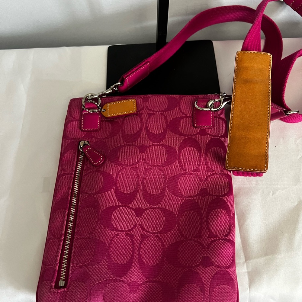 Coach Pink Signature Crossbody Bag - Picture 4 of 8